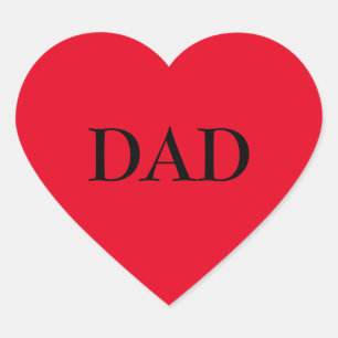 Cœur Sticker de coeur rouge disant MOM