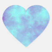 Cœur Sticker de coeur violet tempête (Devant)