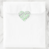 Cœur Sticker de coeur Wordcloud WELCOME (Sac)