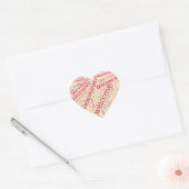 Cœur Sticker de coeur Wordcloud WELCOME (Enveloppe)