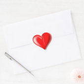 Cœur Sticker de conception coeur rouge (Enveloppe)