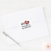 Cœur Sticker de la journée de sensibilisation Arthrogry (Enveloppe)