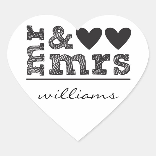 Cœur Sticker de M. & Mme Hearts (Devant)