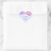 Cœur Sticker de mariage préféré de conte de fée rose, v (Sac)