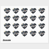 CŒUR STICKER DE PAIX (Feuille)