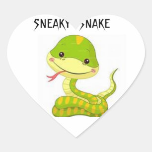 Cœur Sticker de serpent