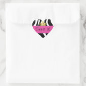 Cœur Sticker d'impression Sweet 16 Zebra (Sac)