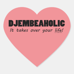 Cœur Sticker Djembeaholic Life