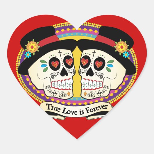 Cœur Sticker Dos Novios (2 Chambres) (Devant)