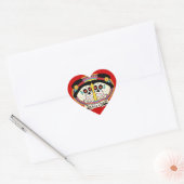 Cœur Sticker Dos Novios (2 Chambres) (Enveloppe)