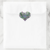 Cœur Sticker double coeur foncé (Sac)
