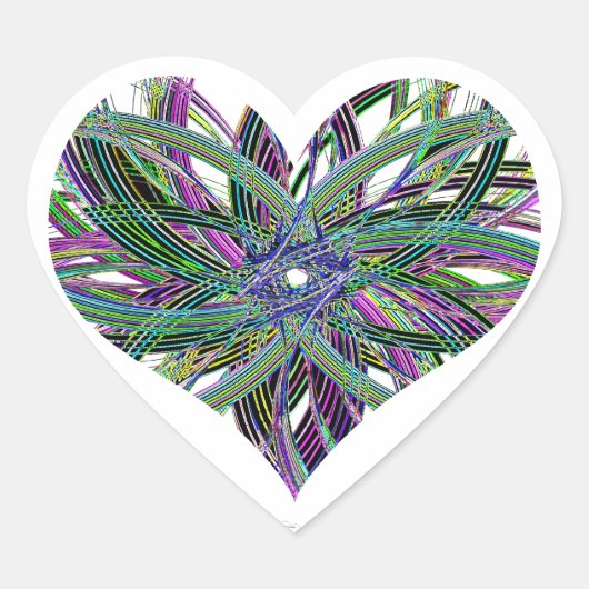 Cœur Sticker double coeur foncé (Devant)