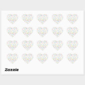 Cœur Sticker du 5 mai (Feuille)