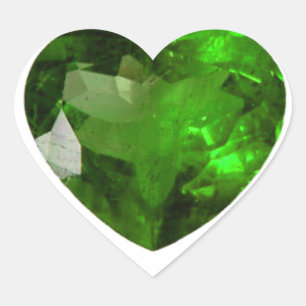 Cœur Sticker du coeur vert émeraude