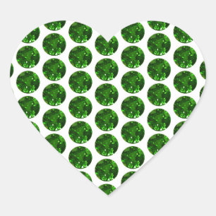 Cœur Sticker du coeur vert émeraude