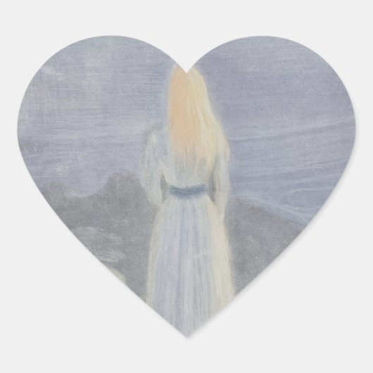 Cœur Sticker Edvard Munch (Devant)