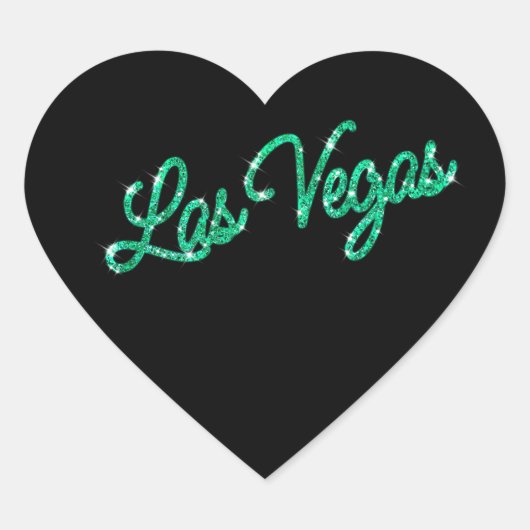 Cœur Sticker Emerald Las Vegas (Devant)