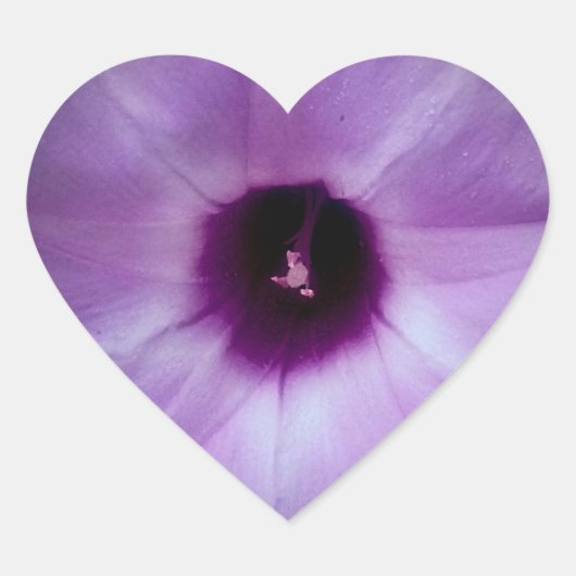 Cœur Sticker en fleur où planté (Devant)