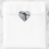 Cœur Sticker en forme de coeur (Sac)