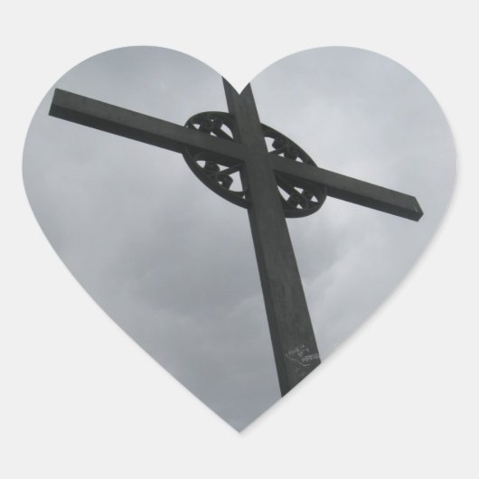 Cœur Sticker en forme de coeur (Devant)