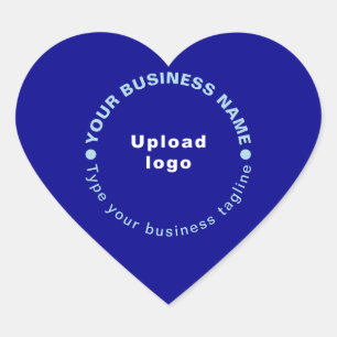 Cœur Sticker en forme de coeur bleu