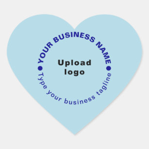 Cœur Sticker en forme de coeur bleu clair
