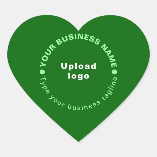 Cœur Sticker en forme de coeur vert (Devant)