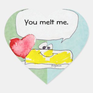 Cœur Sticker En Forme De Coeur Vous Me Faites Fondre