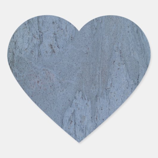 Cœur Sticker en marbre bleu (Devant)