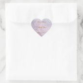 Cœur Sticker en Merci Mariage souple (Sac)