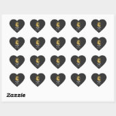 Cœur sticker Father's Day gift for dad  (Feuille)