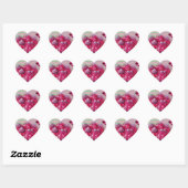 Cœur Sticker Flower pour partout! ! (Feuille)