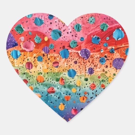 Cœur Sticker for Kids' Party (Devant)