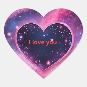 Cœur Sticker Galaxy Love