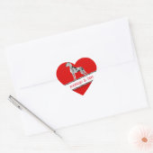Cœur Sticker Grautiger Merle (Enveloppe)