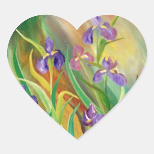 Cœur Sticker Heart Iris (Devant)