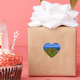 Cœur Sticker Heart Park d'hiver