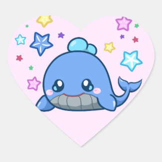 Cœur sticker Heart Whale