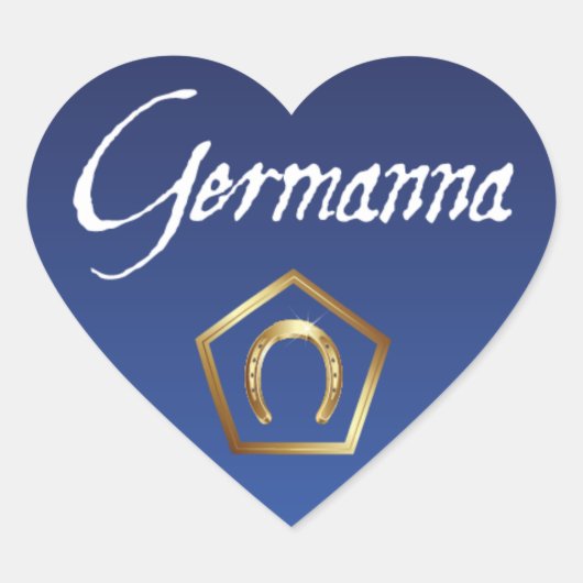 Cœur Sticker : I Love Germanna (Devant)