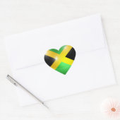 Cœur Sticker jamaïcain (Enveloppe)