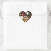 Cœur Sticker Joyeux Noël (Sac)