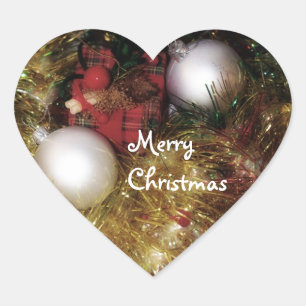 Cœur Sticker Joyeux Noël