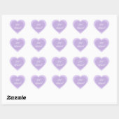 Cœur Sticker juste marié (Feuille)