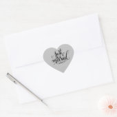 Cœur Sticker juste marié (Enveloppe)