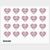 Cœur Sticker juste marié (Feuille)