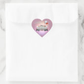 Cœur Sticker juste marié (Sac)