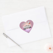 Cœur Sticker juste marié (Enveloppe)