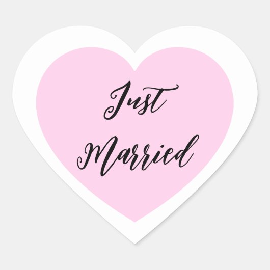 Cœur Sticker juste marié (Devant)