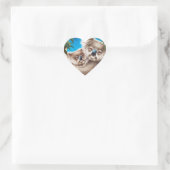 Cœur Sticker Koala et Baby (Sac)