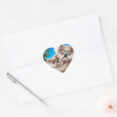 Cœur Sticker Koala et Baby (Enveloppe)